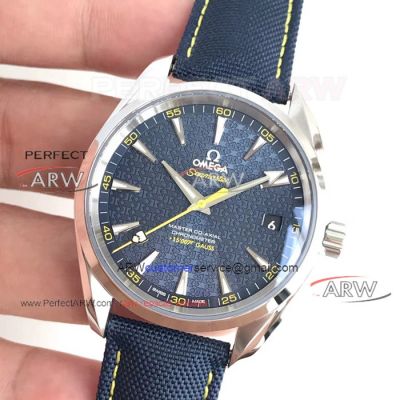 Perfect Replica New Omega Seamaster Aqua Terra James Bond Limited Edition Watches - Blue Dial